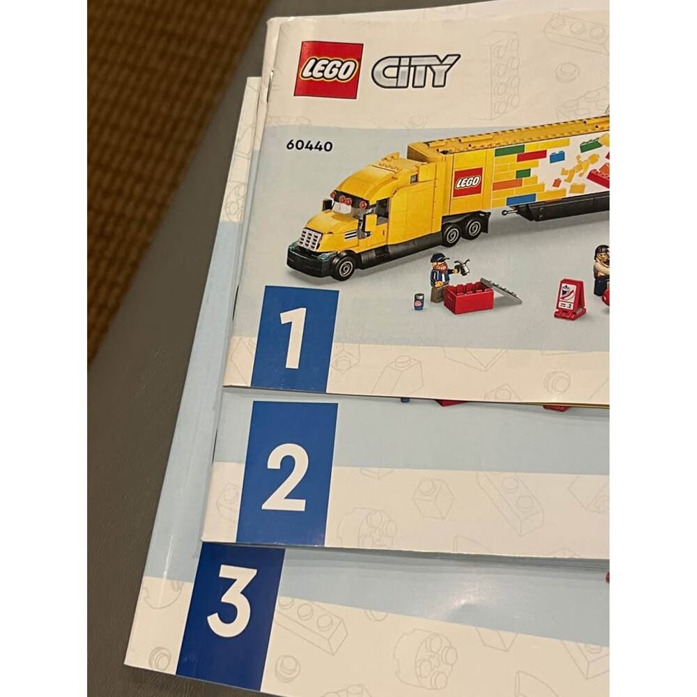 Lego City #60440 Yellow Delivery Truck instructions manuals ONLY